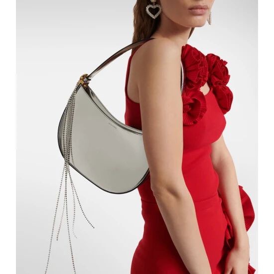 Magda Butrym Vesna Embellished Leather Shoulder Bag