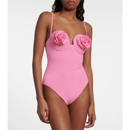 Magda Butrym Floral-embellished Swimsuit