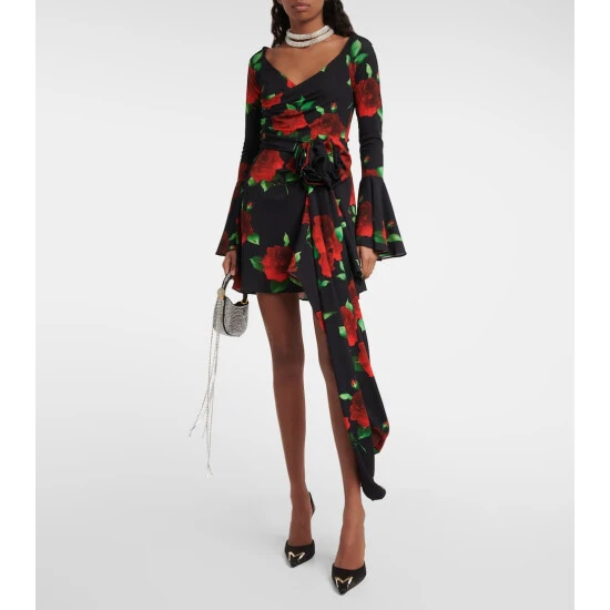 Magda Butrym Floral Ruched Minidress