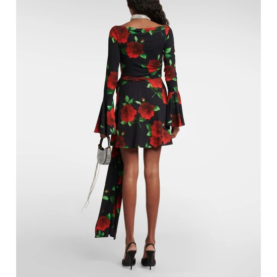 Magda Butrym Floral Ruched Minidress - Image 2