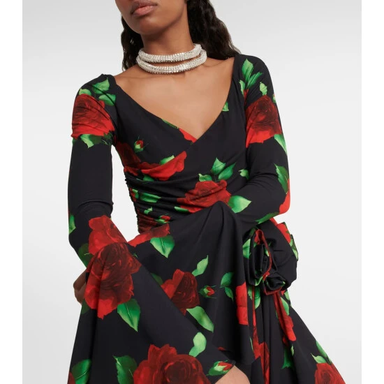 Magda Butrym Floral Ruched Minidress - Image 3