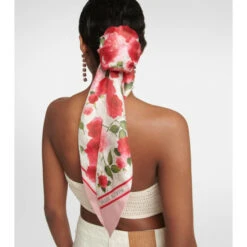 Magda Butrym Floral Silk Twill Scarf