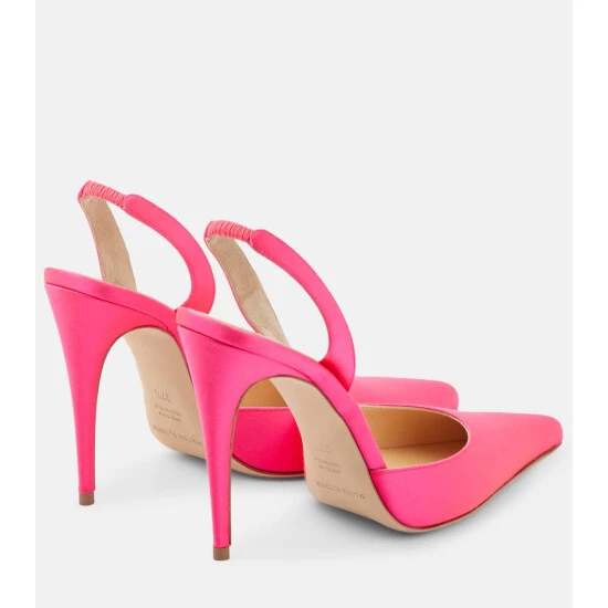 Magda Butrym Slingback Satin Pumps - Image 2