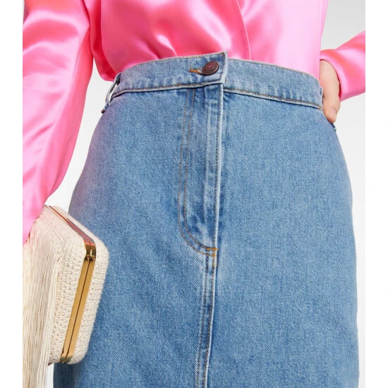 Magda Butrym Denim Midi Skirt - Image 3