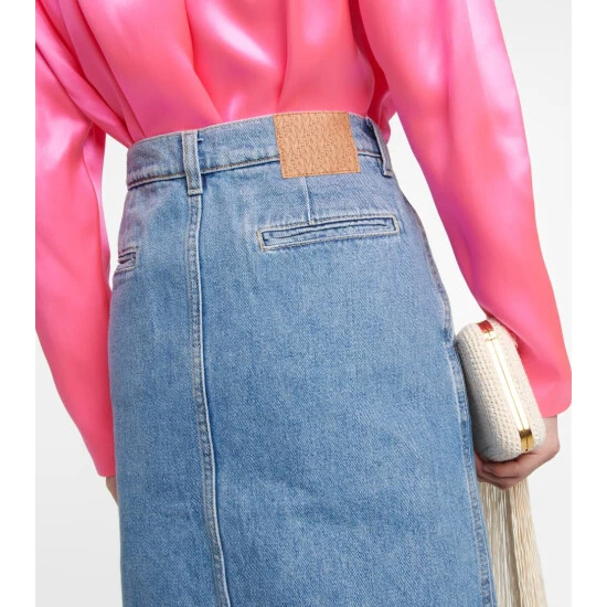 Magda Butrym Denim Midi Skirt - Image 4