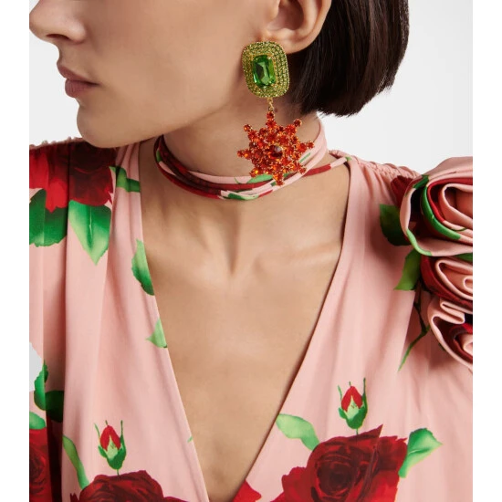 Magda Butrym Crystal-embellished Drop Earrings - Image 2