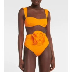 Magda Butrym Corsage High-rise Bikini Bottoms