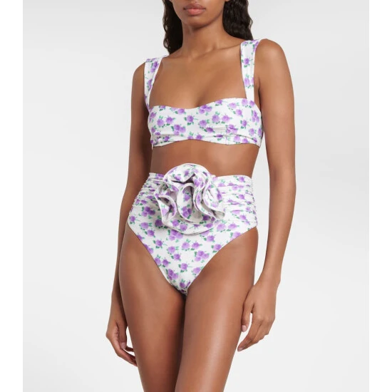Magda Butrym Floral Bikini Top
