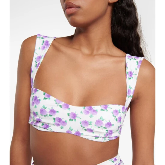Magda Butrym Floral Bikini Top - Image 3