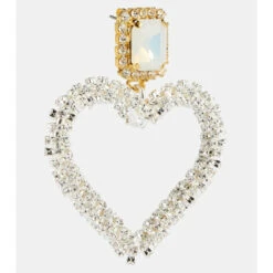 Magda Butrym Embellished Asymmetric Heart Earrings