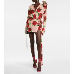 Magda Butrym Floral Jersey Blouse