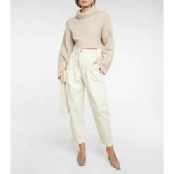 Magda Butrym Cropped Turtleneck Sweater