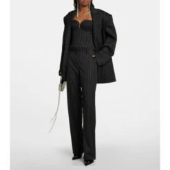 Magda Butrym Pinstripe Wool Bustier