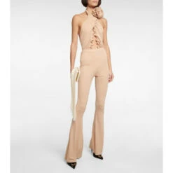 Magda Butrym High-rise Jersey Flared Pants