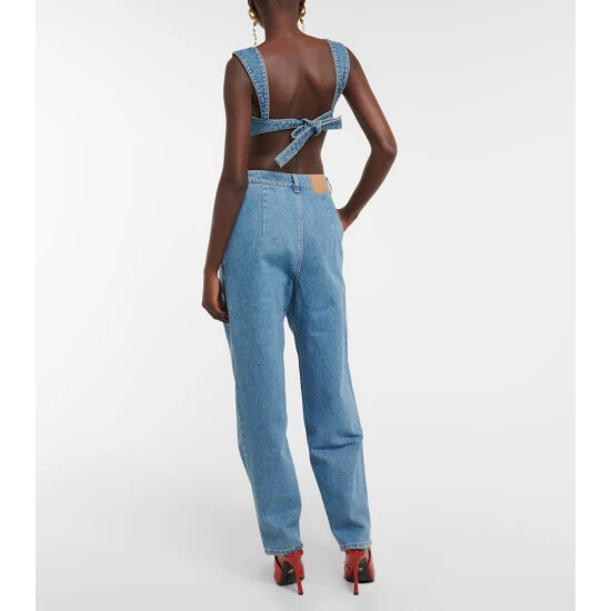 Magda Butrym Denim Bra Top - Image 2