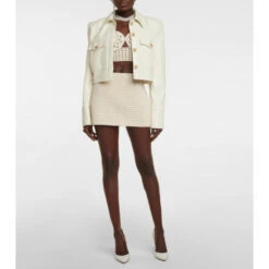 Magda Butrym Crochet Miniskirt