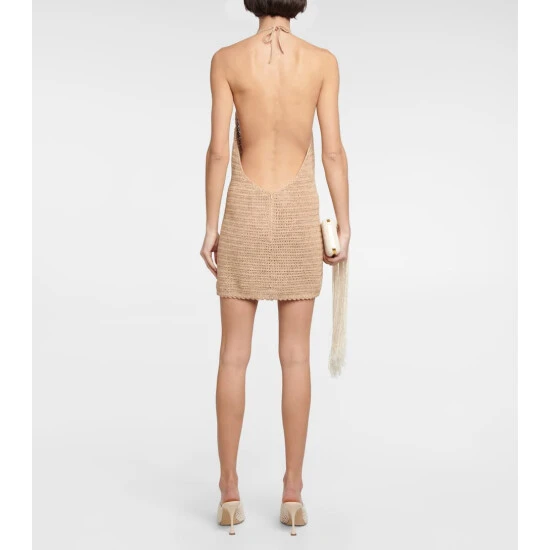 Magda Butrym Crochet Cotton-blend Minidress - Image 2