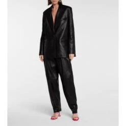 Magda Butrym Single-breasted Leather Blazer