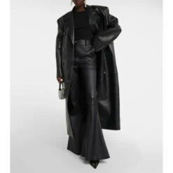 Magda Butrym High-rise Flared Leather Pants