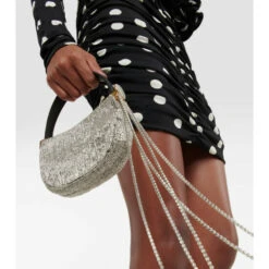 Magda Butrym Vesna Micro Embellished Leather Clutch