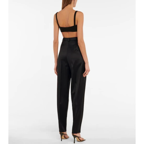 Magda Butrym High-rise Tapered Wool Pants - Image 2