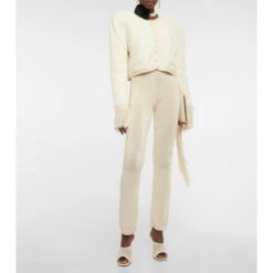 Magda Butrym Crochet High-rise Slim Pants