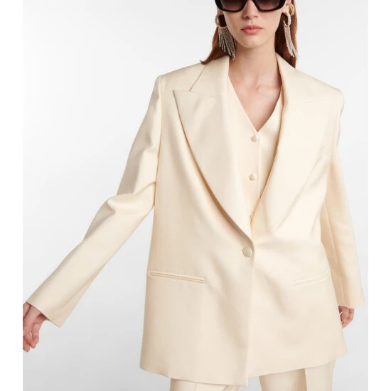 Magda Butrym Silk Blazer - Image 5