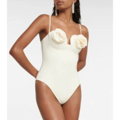 Magda Butrym Floral Appliqué Swimsuit