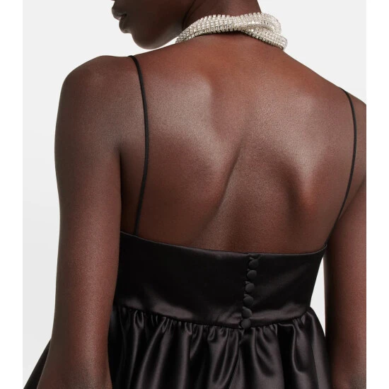 Magda Butrym Crystal-embellished Silk-blend Top - Image 5