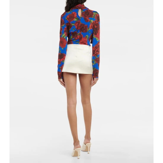 Magda Butrym Silk-blend Satin Miniskirt - Image 2