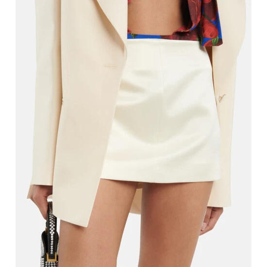 Magda Butrym Silk-blend Satin Miniskirt - Image 3