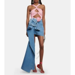 Magda Butrym Twisted Jersey Bodysuit