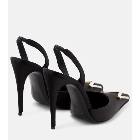 Magda Butrym Logo Slingback Pumps - Image 2