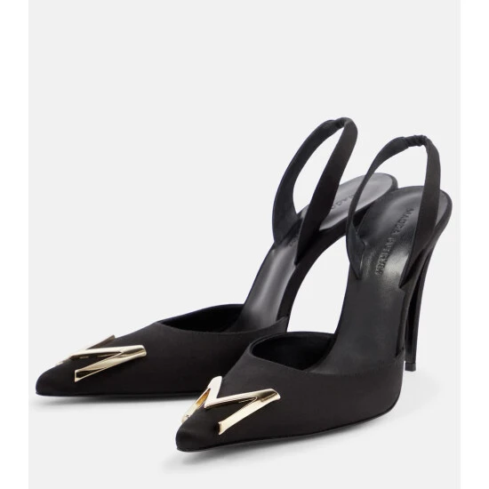 Magda Butrym Logo Slingback Pumps - Image 4
