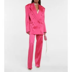 Magda Butrym Double-breasted Satin Blazer