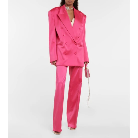 Magda Butrym Double-breasted Satin Blazer