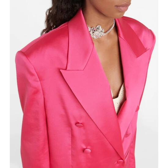 Magda Butrym Double-breasted Satin Blazer - Image 3