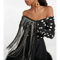 Magda Butrym Lelia Mini Embellished Fringed Clutch