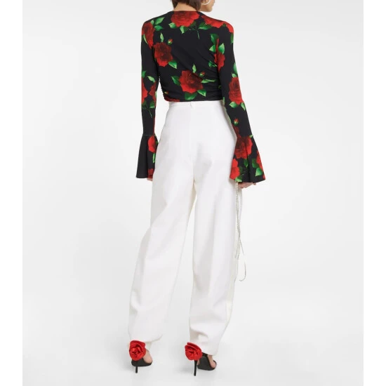 Magda Butrym Silk And Wool Tapered Pants - Image 2