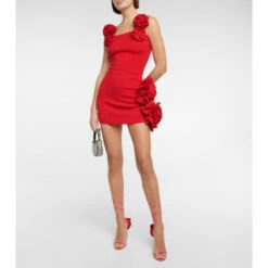 Magda Butrym Leather-trimmed Satin Sandals