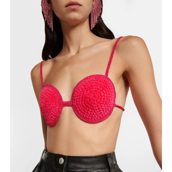 Magda Butrym Strappy Crochet Bra - Image 3
