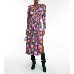 Magda Butrym Floral Halterneck Midi Dress