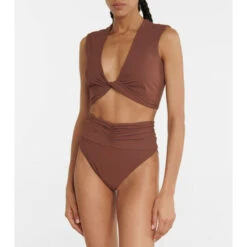 Magda Butrym High-rise Ruched Bikini Bottoms