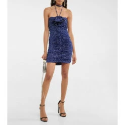 Magda Butrym Polka-dot Ruched Minidress