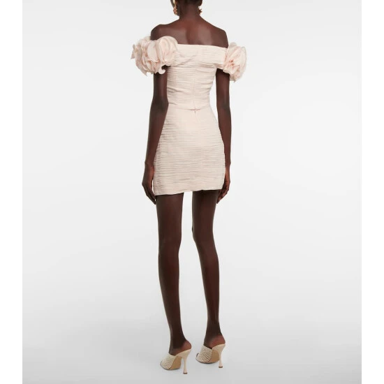 Magda Butrym Floral Silk Chiffon Miniskirt - Image 2