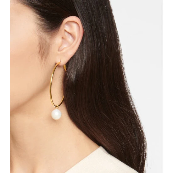 Magda Butrym Pearl And Crystal-embellished Earrings - Image 2