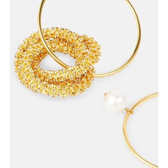 Magda Butrym Pearl And Crystal-embellished Earrings - Image 3