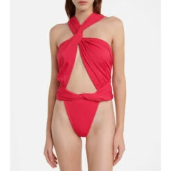 Magda Butrym Cutout Halterneck Swimsuit
