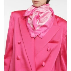 Magda Butrym Monogram Silk Scarf