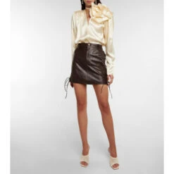 Magda Butrym Leather Miniskirt
